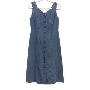 Marks & Spencer Denim Button Down Midi Dress UK12/US8